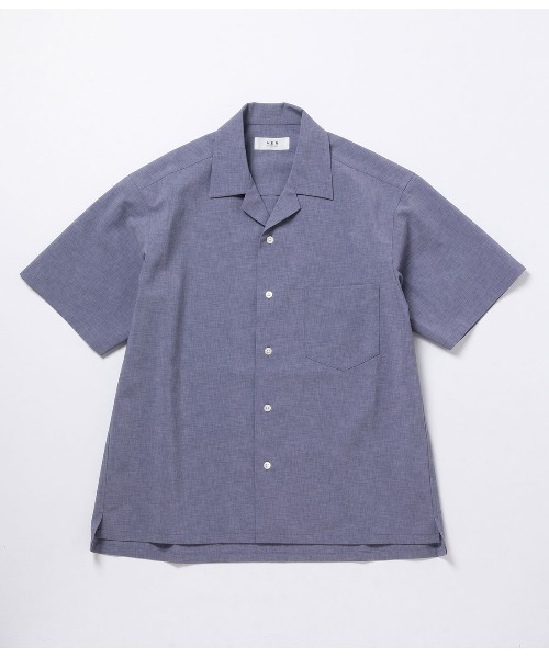 ADAM ET ROPE'(アダムエロペ)の「【アウトレット店舗・WEB限定】リランチェオープンカラーシャツ(シャツ/ブラウス・メンズ・ベージュ系その他2/ブルー系その他6・M)」の2枚目の写真
