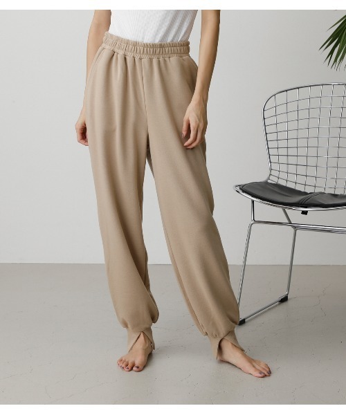 AZUL by moussy(アズールバイマウジー)の「T/H SWEAT PANTS/ T/Hスウェットパンツ(スウェットパンツ・レディース・ブラック/杢グレー/ライトベージュ・FREE)」の16枚目の写真