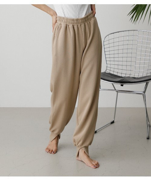 AZUL by moussy(アズールバイマウジー)の「T/H SWEAT PANTS/ T/Hスウェットパンツ(スウェットパンツ・レディース・ブラック/杢グレー/ライトベージュ・FREE)」の17枚目の写真