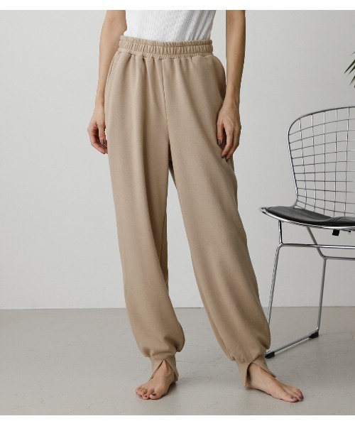AZUL by moussy(アズールバイマウジー)の「T/H SWEAT PANTS/ T/Hスウェットパンツ(スウェットパンツ・レディース・ブラック/杢グレー/ライトベージュ・FREE)」の18枚目の写真