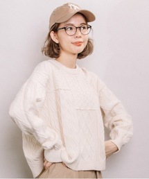 refinedworks | パッチワークケーブルPO(ニット/セーター)