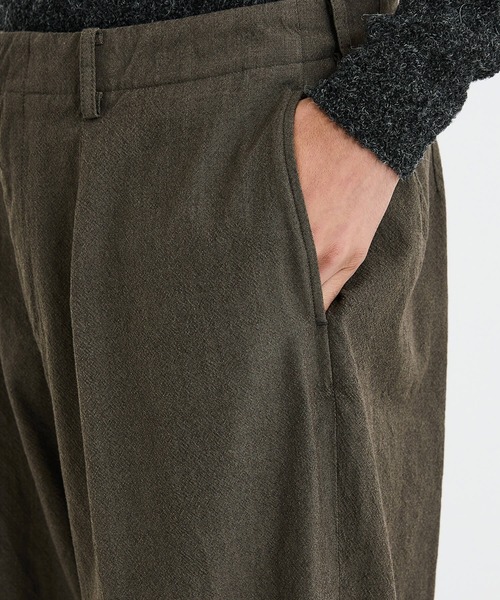 WELLDER（ウェルダー）の「Wide Trousers（スラックス・メンズ・ブラウン/ダークグレー・3/4）」の6枚目の写真