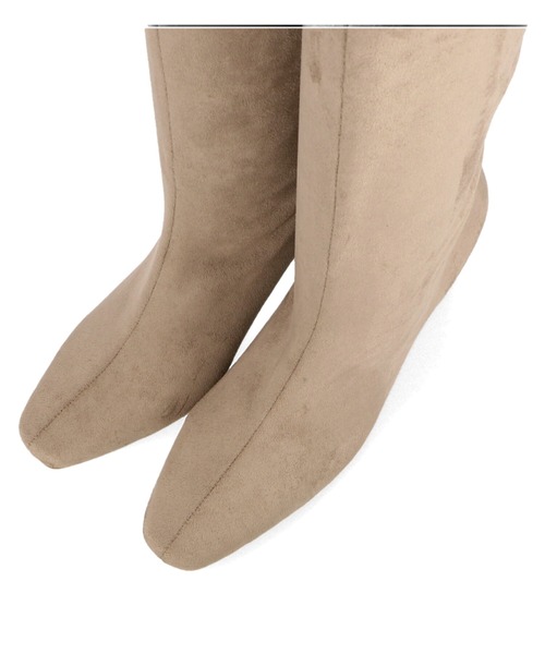 ORiental TRaffic（オリエンタルトラフィック）の「センターシームニーハイロングブーツ/11508（ブーツ・レディース・ブラック/ベージュ/ホワイト・S/M/L/LL/SS/3L）」の6枚目の写真