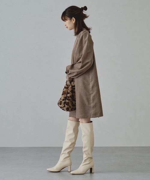 ORiental TRaffic（オリエンタルトラフィック）の「センターシームニーハイロングブーツ/11508（ブーツ・レディース・ブラック/ベージュ/ホワイト・S/M/L/LL/SS/3L）」の15枚目の写真