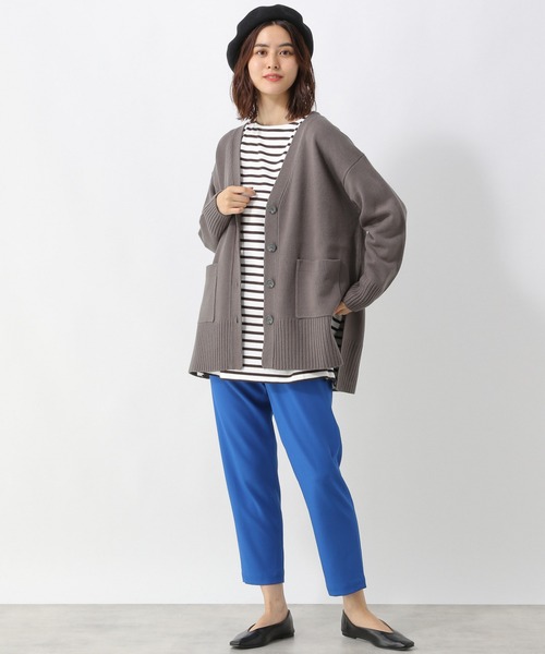 LEPSIM ゆきは企画 リバーシブルアソートカーディガン グレー LEPSIM