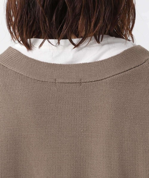 LEPSIM（レプシィム）の「7ゲージケアニットカーディガン　952519（カーディガン/ボレロ・レディース・ブラウン/グレー/レッド/グリーン/グレイッシュベージュ/ブラック/ブルー・FREE）」の11枚目の写真