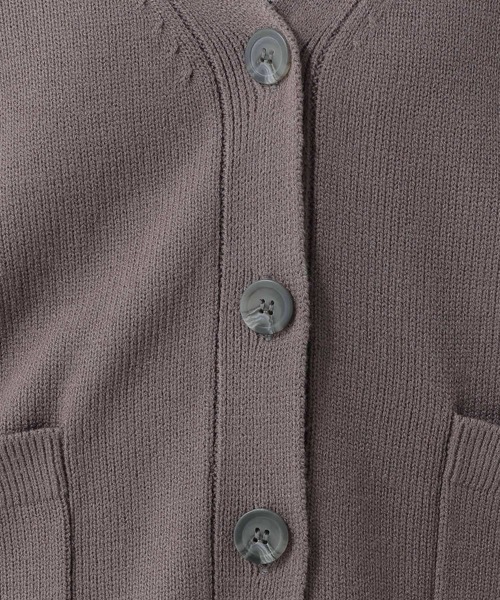 LEPSIM（レプシィム）の「7ゲージケアニットカーディガン　952519（カーディガン/ボレロ・レディース・ブラウン/グレー/レッド/グリーン/グレイッシュベージュ/ブラック/ブルー・FREE）」の13枚目の写真
