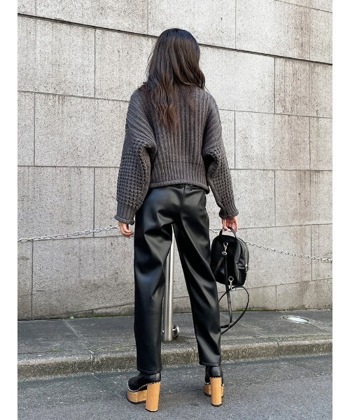 ENVYM（アンビー）の「ローゲージスウィッチングニット（ニット/セーター・レディース・ホワイト/ベージュ/グレー・FREE）」の11枚目の写真