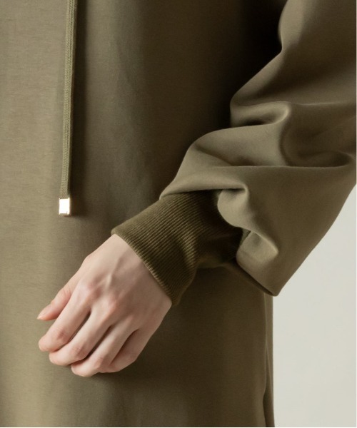 RANDA（ランダ）の「ダンボールフーディーワンピース（ワンピース・レディース・カーキ/グレー/ブラック・FREE）」の9枚目の写真