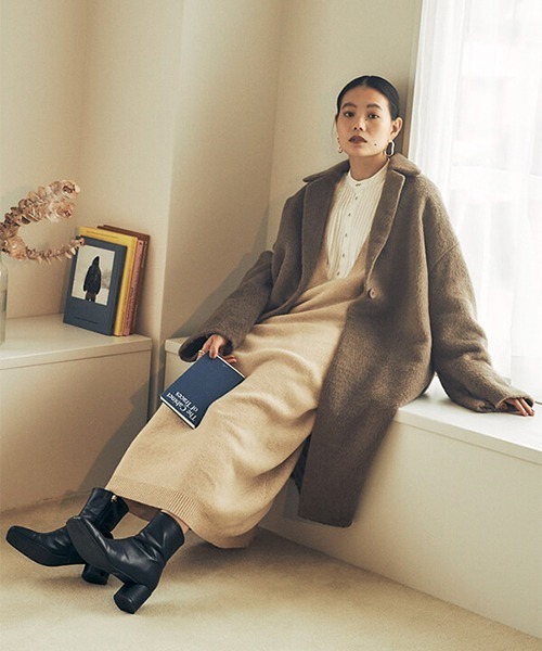 CREDONA（クレドナ）の「ミドル丈シャギードルマンコート（ステン