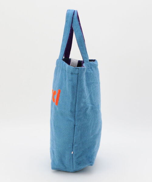 hint hint（ヒントヒント）の「【WEB限定】【hint hint/ヒントヒント】merci リバーシブルバッグ オルテガ柄（トートバッグ・レディース・ライトグレー/サックスブルー・FREE）」の11枚目の写真