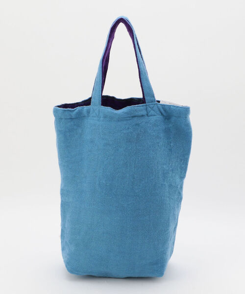 hint hint（ヒントヒント）の「【WEB限定】【hint hint/ヒントヒント】merci リバーシブルバッグ オルテガ柄（トートバッグ・レディース・ライトグレー/サックスブルー・FREE）」の8枚目の写真