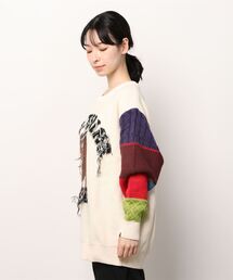 APE ニット　Lサイズ A BATHING APE（アベイシングエイプ）の「I LOVE BAPE MONOGRAM