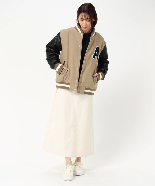 Arnold Palmer（アーノルドパーマー）の「キルト中綿 シェアスタジャン（スタジャン・レディース・キャメル/ライトグレー・LL/L/XS/S/M）」の17枚目の写真