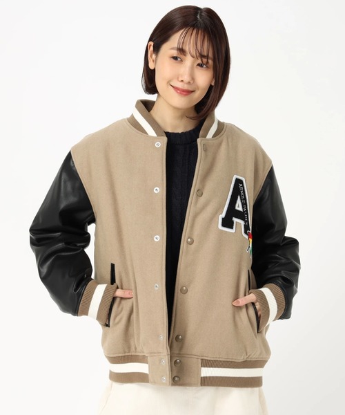 Arnold Palmer（アーノルドパーマー）の「キルト中綿 シェアスタジャン（スタジャン・レディース・キャメル/ライトグレー・LL/L/XS/S/M）」の16枚目の写真