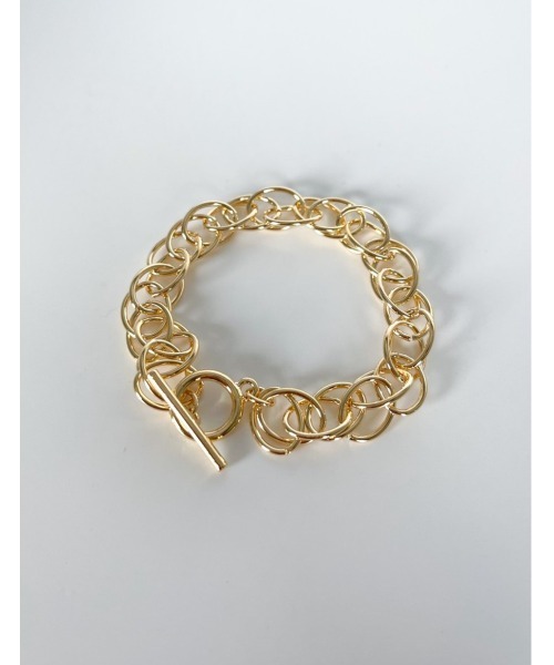 mou（モウ）の「ダブルフープチェーンマンテルブレス（ブレスレット・レディース・シルバー/ゴールド・FREE）」の2枚目の写真