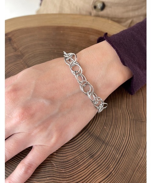 mou（モウ）の「ダブルフープチェーンマンテルブレス（ブレスレット・レディース・シルバー/ゴールド・FREE）」の11枚目の写真