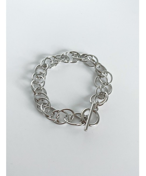 mou（モウ）の「ダブルフープチェーンマンテルブレス（ブレスレット・レディース・シルバー/ゴールド・FREE）」の5枚目の写真