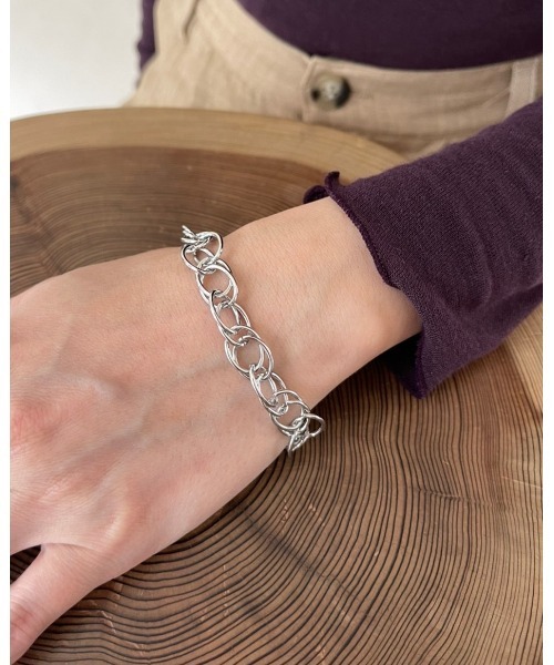 mou（モウ）の「ダブルフープチェーンマンテルブレス（ブレスレット・レディース・シルバー/ゴールド・FREE）」の7枚目の写真