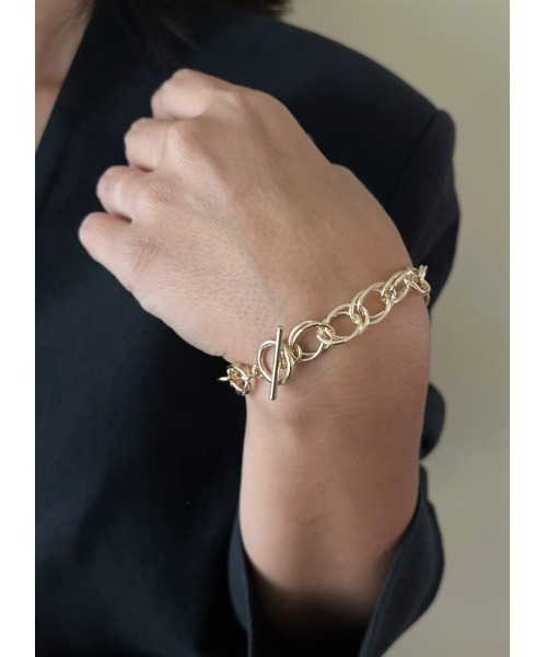 mou（モウ）の「ダブルフープチェーンマンテルブレス（ブレスレット・レディース・シルバー/ゴールド・FREE）」の10枚目の写真