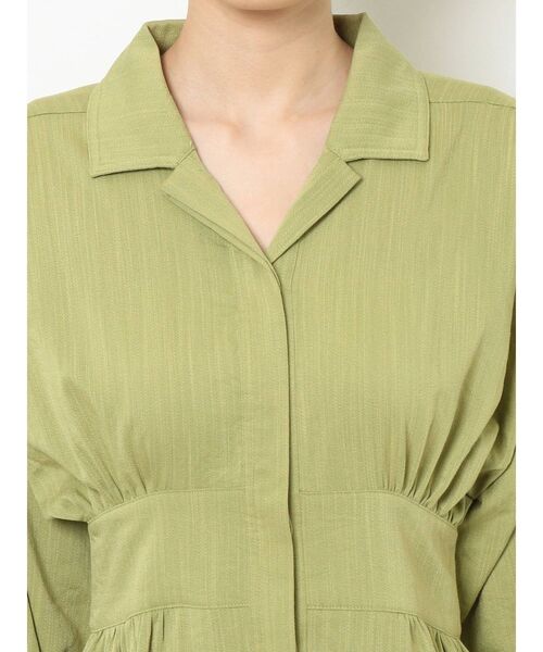 EMODA(エモダ)の「サイドシェイプシャツワンピース(シャツワンピース・レディース・グレー/ブラック/ベージュ・FREE)」の14枚目の写真