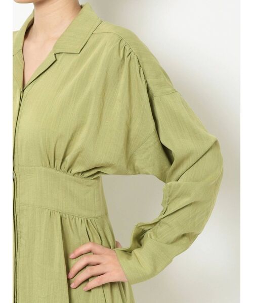 EMODA(エモダ)の「サイドシェイプシャツワンピース(シャツワンピース・レディース・グレー/ブラック/ベージュ・FREE)」の15枚目の写真