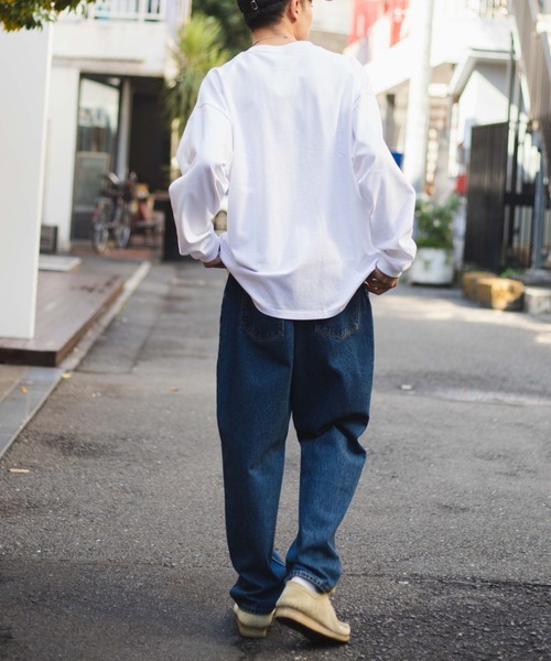 WEGO（ウィゴー）の「WEGO/スーパーヘビーウエイトルーズロンT（Tシャツ/カットソー・メンズ・ホワイト/ブラック/グレー系その他・LARGE/MEDIUM）」の8枚目の写真