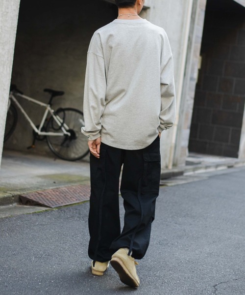 WEGO（ウィゴー）の「WEGO/スーパーヘビーウエイトルーズロンT（Tシャツ/カットソー・メンズ・ホワイト/ブラック/グレー系その他・LARGE/MEDIUM）」の21枚目の写真