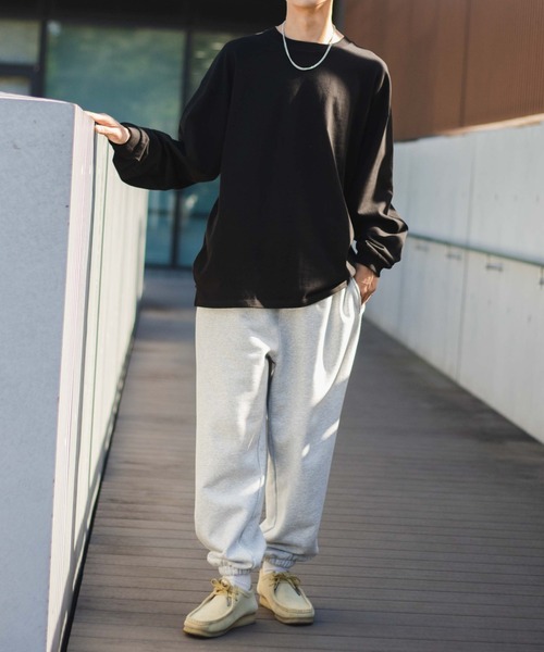 WEGO（ウィゴー）の「WEGO/スーパーヘビーウエイトルーズロンT（Tシャツ/カットソー・メンズ・ホワイト/ブラック/グレー系その他・LARGE/MEDIUM）」の9枚目の写真