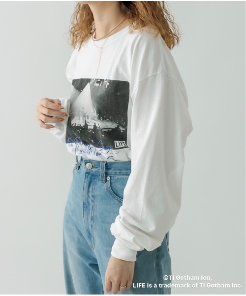 mystic（ミスティック）の「LIFE ロングTシャツ（Tシャツ/カットソー・レディース・ホワイト系その他/ブラック系その他/ホワイト系その他2/ブラック系その他2・FREE）」の19枚目の写真