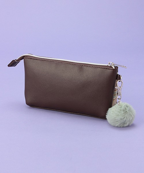 LOVETOXIC（ラブトキシック）の「ポンポンつきポーチ（ポーチ・キッズ・ベージュ/ブラック/マルチ・FREE）」の9枚目の写真