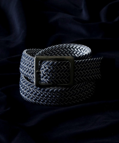 SITRY(シトリー)の「reversible mesh belt/リバーシブル メッシュ ベルト(ベルト・メンズ・ネイビー/ワイン・FREE)」の2枚目の写真