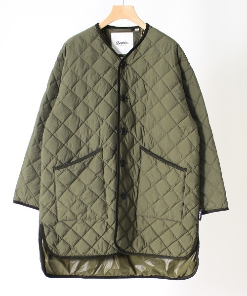 美品✨Gymphlex ジムフレックス　キルティング ダウンコート　ノーカラー 1_000000023921.jpg?1730255318