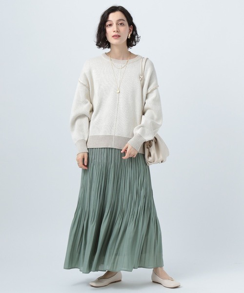 BAYFLOW(ベイフロー)の「プリーツスカート(スカート・レディース・ライトグレー/ブラウン/イエロー/グリーン・SMALL/MEDIUM)」の11枚目の写真