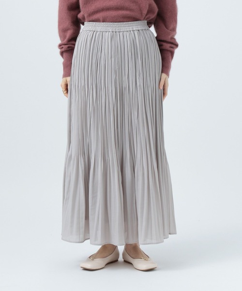 BAYFLOW(ベイフロー)の「プリーツスカート(スカート・レディース・ライトグレー/ブラウン/イエロー/グリーン・SMALL/MEDIUM)」の13枚目の写真