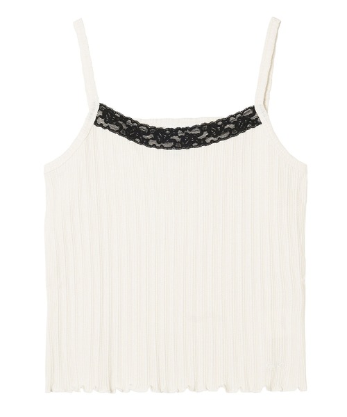 X-girl(エックスガール)の「LACE CAMISOLE(キャミソール・レディース・ホワイト/ブラック・S/M)」の13枚目の写真