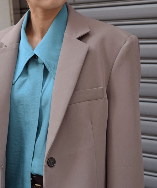 Marient（マリエント）の「モーブテーラードジャケット（テーラードジャケット・レディース・ブラウン/ブラック・FREE）」の9枚目の写真