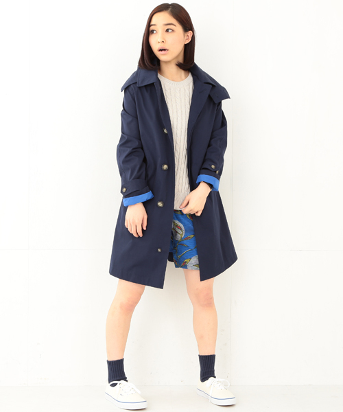 BEAMS BOY（ビームスボーイ）の「●THE NORTH FACE PURPLE LABEL×BEAMS / 別注 デタッチフードステンカラーコート（ステンカラーコート・レディース・ホワイト系その他/ベージュ系その他/ブルー系その他・ONE SIZE）」の18枚目の写真