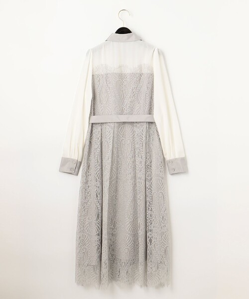 Diagram（ダイアグラム）の「レース切替シャツワンピース（シャツ  