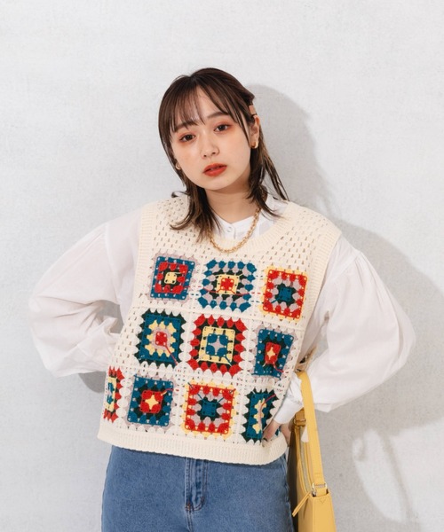 ★medama★A.P.C. TOP PALMYRE クロシェ　ベスト ☆medama様専用☆A.P.C. TOP PALMYRE クロシェ ベスト