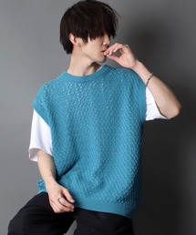 SITRY | Openwork knitting vest/透かし編み ニットベスト(ベスト)