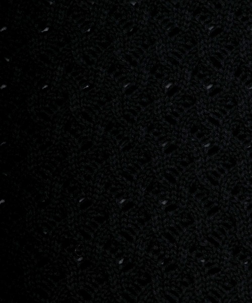 SITRY（シトリー）の「Openwork knitting vest/透かし編み ニットベスト（ベスト・メンズ・ブラック/グレー/グリーン/グレイッシュベージュ/ブルーグレー/ライトグリーン・M/L）」の14枚目の写真