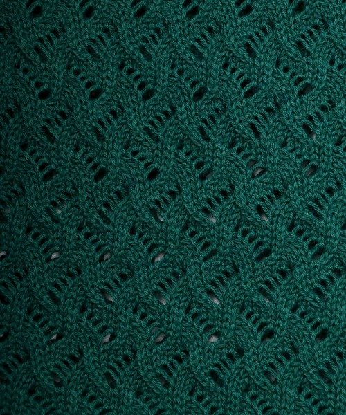 SITRY（シトリー）の「Openwork knitting vest/透かし編み ニットベスト（ベスト・メンズ・ブラック/グレー/グリーン/グレイッシュベージュ/ブルーグレー/ライトグリーン・M/L）」の16枚目の写真