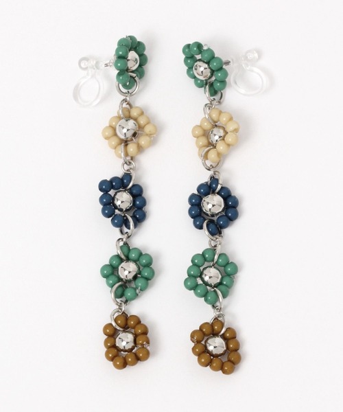 Me%（ミィパーセント）の「カラフルＩラインビーズイヤリング（イヤリング・レディース・ホワイト系その他/グリーン系その他/ピンク系その他・FREE）」の20枚目の写真