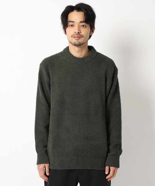 BASECONTROL(ベースコントロール)の「◆フェザーモール モックネックニット(ニット/セーター・メンズ・サックスブルー/グレー系/グレー系その他/グレー/ライトグリーン/ダークグレー/アイボリー・02/04/03)」の8枚目の写真