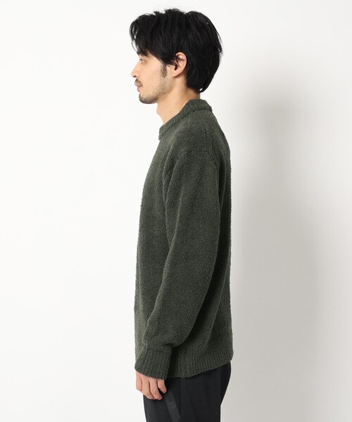 BASECONTROL(ベースコントロール)の「◆フェザーモール モックネックニット(ニット/セーター・メンズ・サックスブルー/グレー系/グレー系その他/グレー/ライトグリーン/ダークグレー/アイボリー・02/04/03)」の9枚目の写真