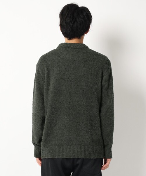 BASECONTROL(ベースコントロール)の「◆フェザーモール モックネックニット(ニット/セーター・メンズ・サックスブルー/グレー系/グレー系その他/グレー/ライトグリーン/ダークグレー/アイボリー・02/04/03)」の10枚目の写真