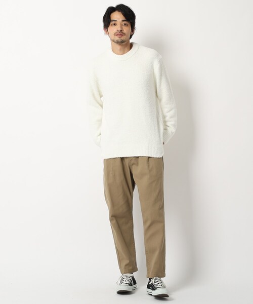 BASECONTROL(ベースコントロール)の「◆フェザーモール モックネックニット(ニット/セーター・メンズ・サックスブルー/グレー系/グレー系その他/グレー/ライトグリーン/ダークグレー/アイボリー・02/04/03)」の20枚目の写真