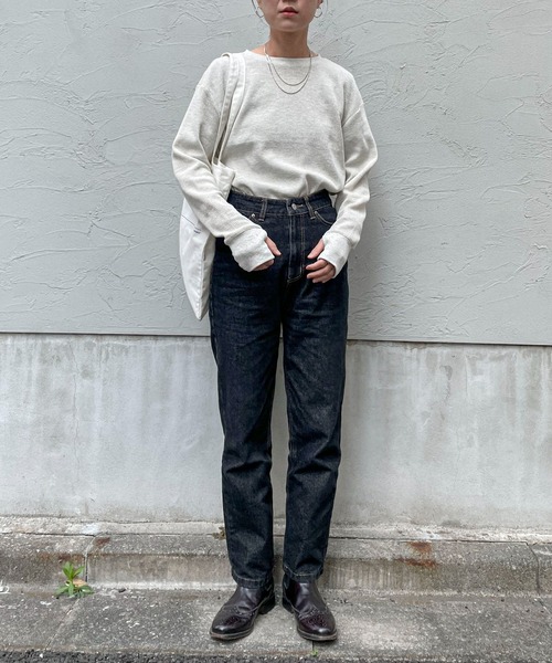 feepur（フェピュール）の「コットンサーマルロンT（Tシャツ/カットソー・レディース・ブラック/オフホワイト/杢グレー・MEDIUM）」の21枚目の写真