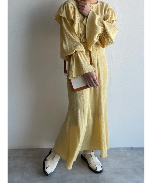 w closet（ダブルクローゼット）の「【SETUP対応】切替マーメイドスカート（スカート・レディース・イエロー/グリーン/オフホワイト・FREE）」の16枚目の写真